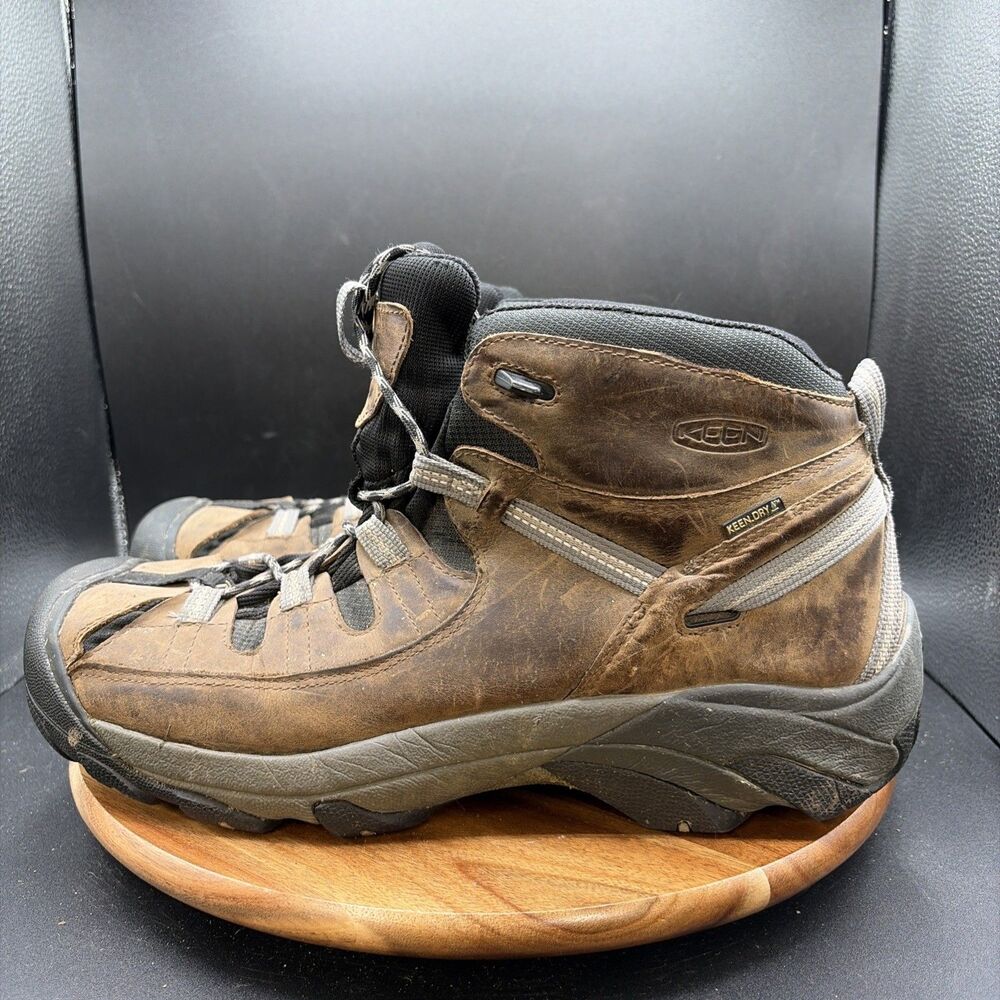 Keen Mens Size 14 Targhee II Mid Hiking Ankle Boot Shoes Waterproof 1002378